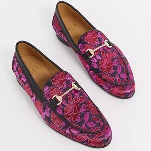 WALK London Jude Bar Loafers in Brocade